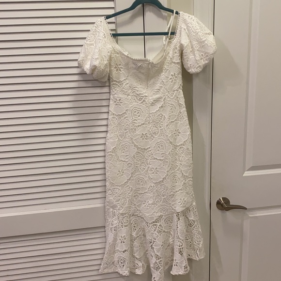 NEW- White Lace Boho Jaus Dress, Size: Small, US: 4 - Picture 3 of 8